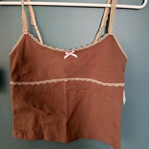 NWT PACSUN brown ank, sz XS